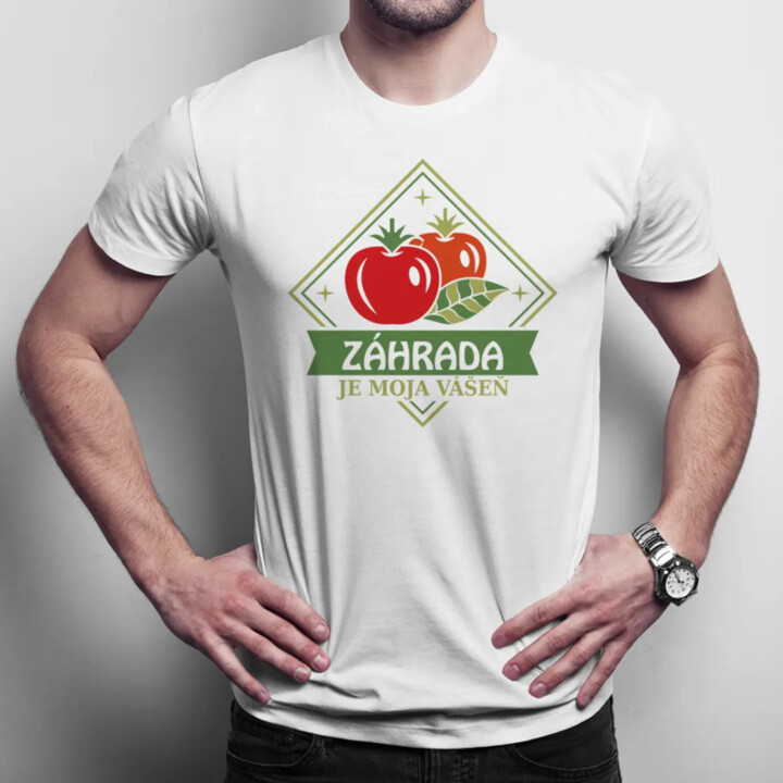Záhrada je moja vášeň - pánske tričko s potlačou