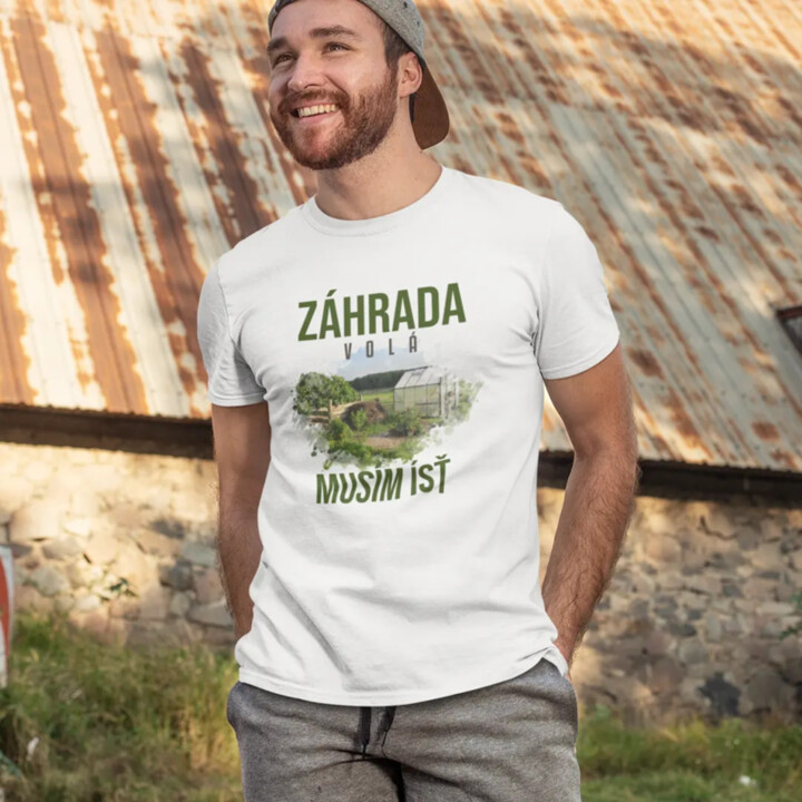 Záhrada volá, musím ísť - pánske tričko s potlačou
