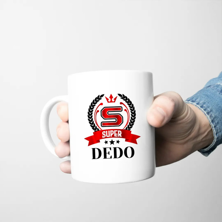 Super dedo - keramický hrnček s potlačou