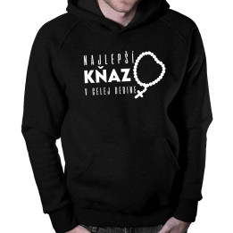 Najlepší kňaz v celej dedine - pánska mikina s kapucňou