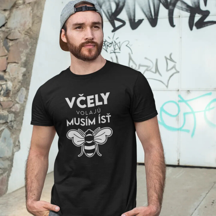 Včely volajú, musím ísť - pánske tričko s potlačou