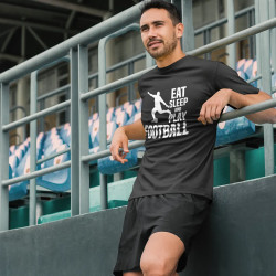 Eat,sleep and play football - pánske tričko s potlačou