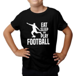 Eat,sleep and play football - detské tričko s potlačou