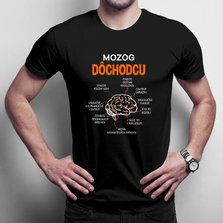 Mozog dôchodcu - pánske tričko s potlačou