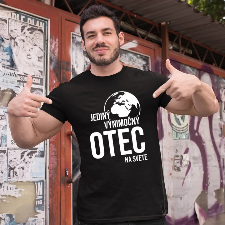 Jediný výnimočný otec na svete - pánske tričko s potlačou