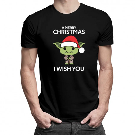 A merry christmas I wish you - pánske tričko s potlačou