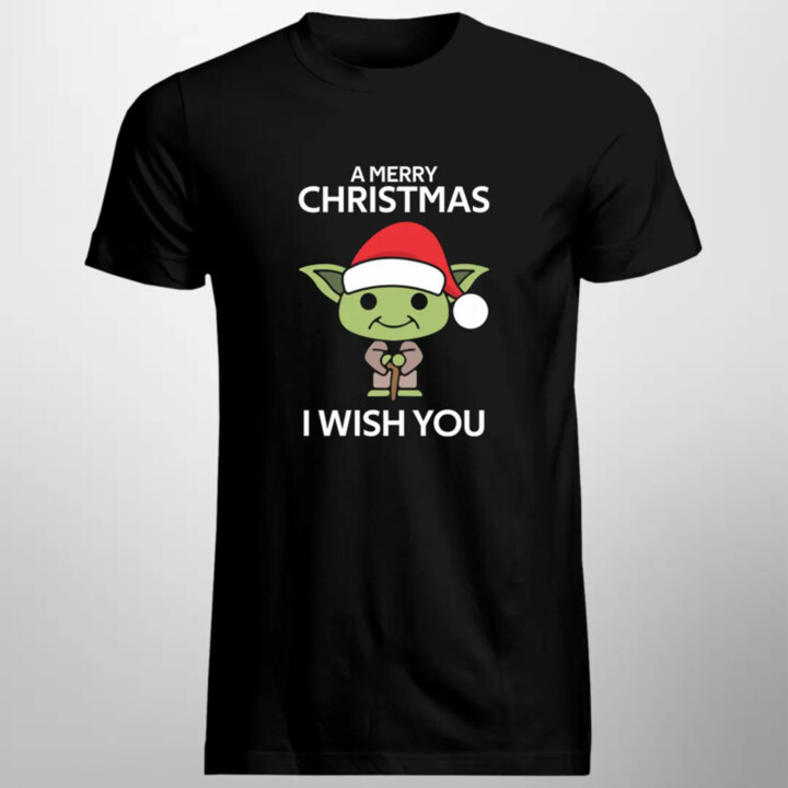 A merry christmas I wish you - pánske tričko s potlačou