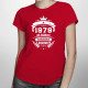 1979 Narodenie legendy 45 rokov - dámske tričko s potlačou