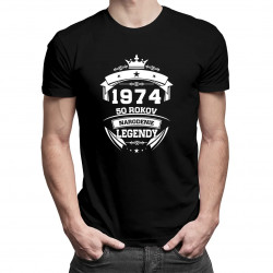 1974 Narodenie legendy 50 rokov - pánske tričko s potlačou