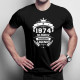 1974 Narodenie legendy 50 rokov - pánske tričko s potlačou