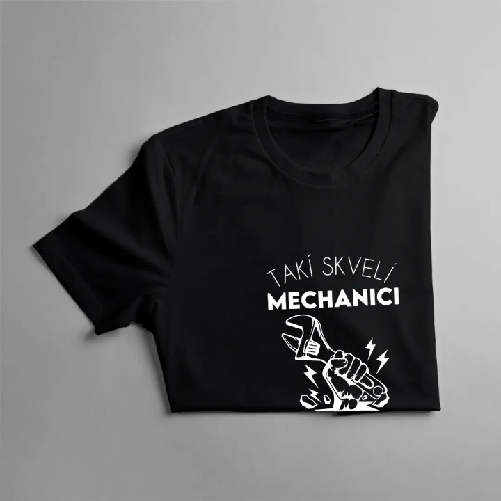 Takí skvelí mechanici sa rodia v januári - pánske tričko s potlačou