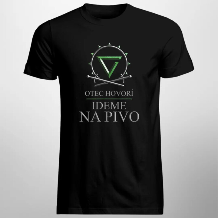 Otec hovorí: Ideme na pivo - Zaklínač - pánske tričko s potlačou