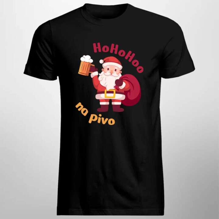HO HO HOO na pivo - pánske tričko s potlačou