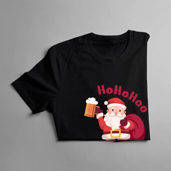 HO HO HOO na pivo - pánske tričko s potlačou