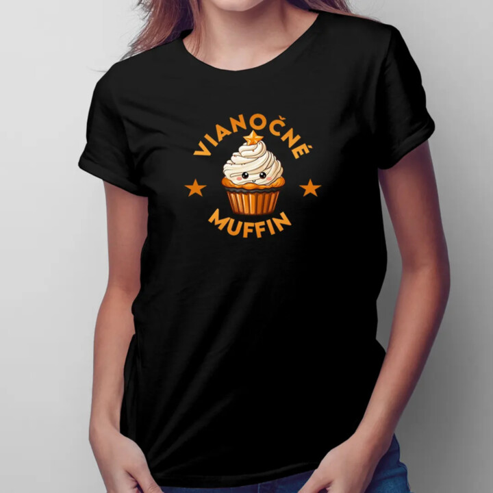 Vianočné muffin  v2 - dámske tričko s potlačou