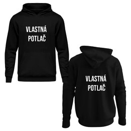 Pánska mikina  s vlastnou potlačou obojstrannou
