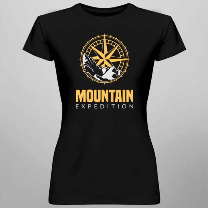 Mountain expedition - dámske tričko s potlačou