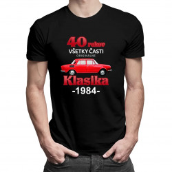 40 rokov - všetky časti originálne - Klasika 1984 - pánske tričko s potlačou
