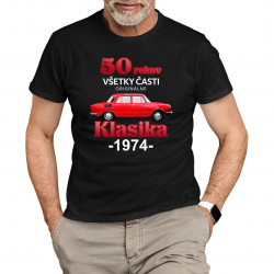 50 rokov - všetky časti originálne - Klasika 1974 - pánske tričko s potlačou