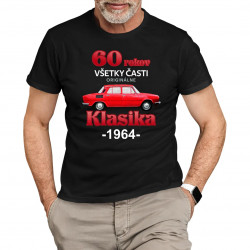 60 rokov - všetky časti originálne - Klasika 1964 - pánske tričko s potlačou