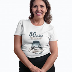 50 rokov - Klasika od roku 1974 - dámske tričko s potlačou