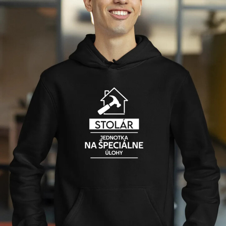 Stolár - jednotka na špeciálne úlohy  - pánska mikina s potlačou