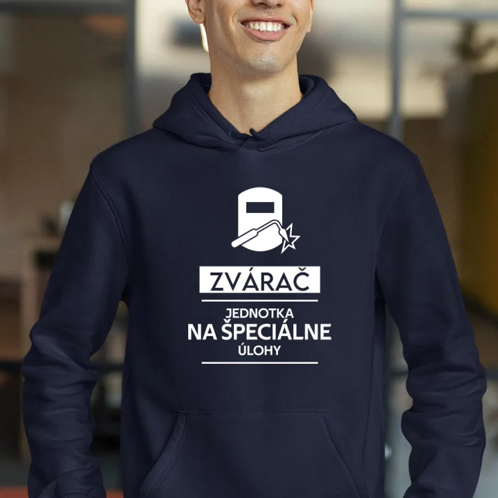 Zvárač - jednotka na špeciálne úlohy  - pánska mikina s potlačou