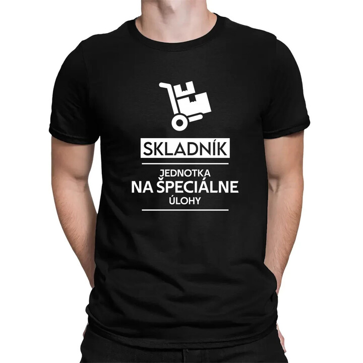 Skladník - jednotka na špeciálne úlohy - pánske tričko s potlačou