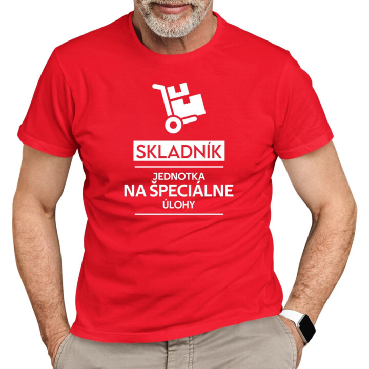 Skladník - jednotka na špeciálne úlohy - pánske tričko s potlačou