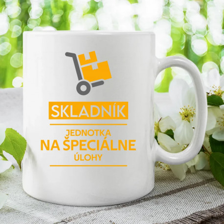 Skladník - jednotka na špeciálne úlohy - keramický hrnček s potlačou