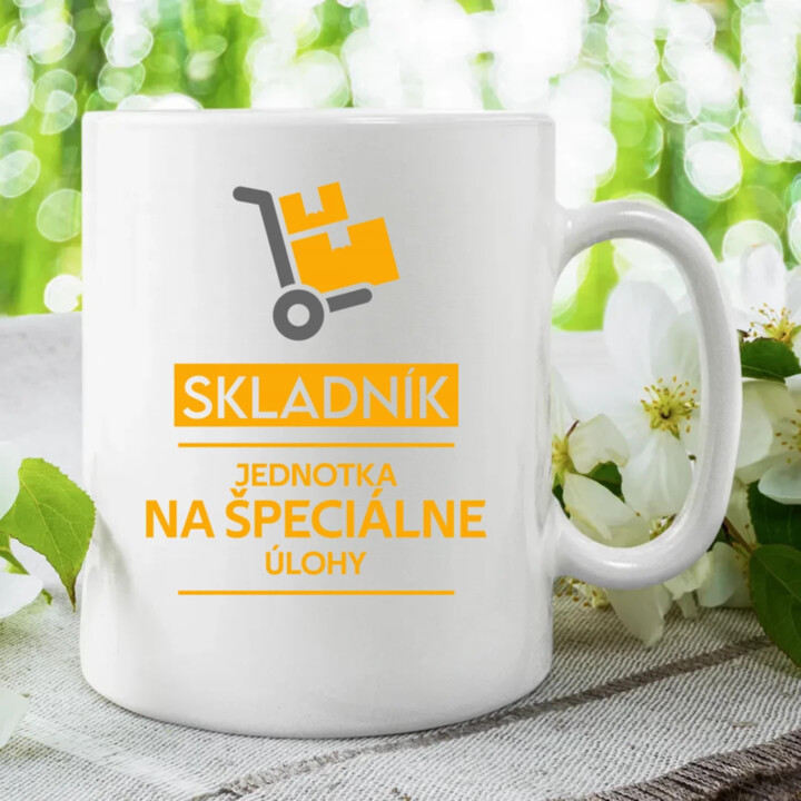 Skladník - jednotka na špeciálne úlohy - keramický hrnček s potlačou