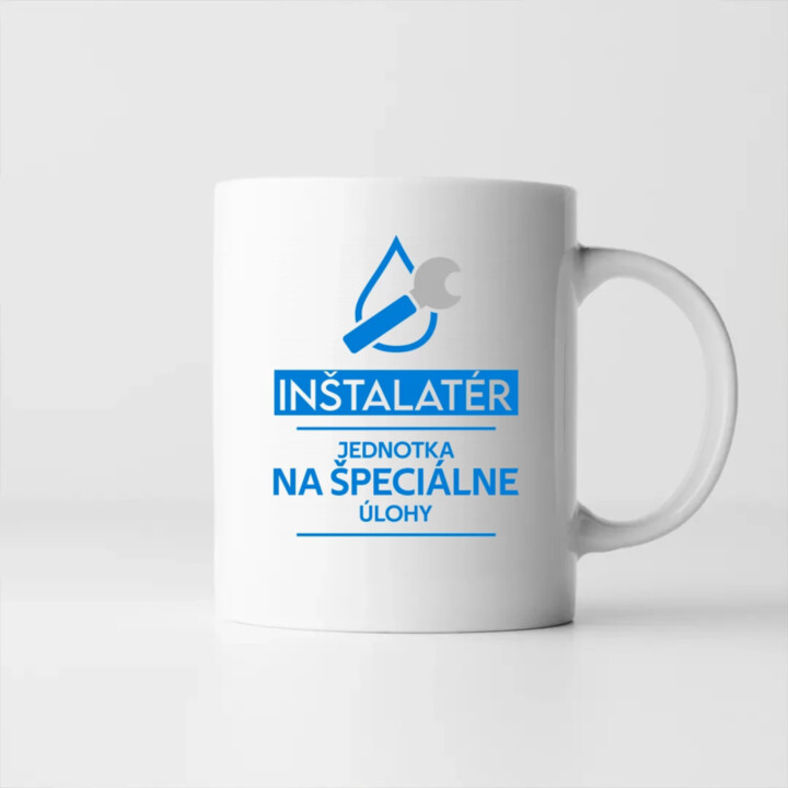 Inštalatér - jednotka na špeciálne úlohy - keramický hrnček s potlačou