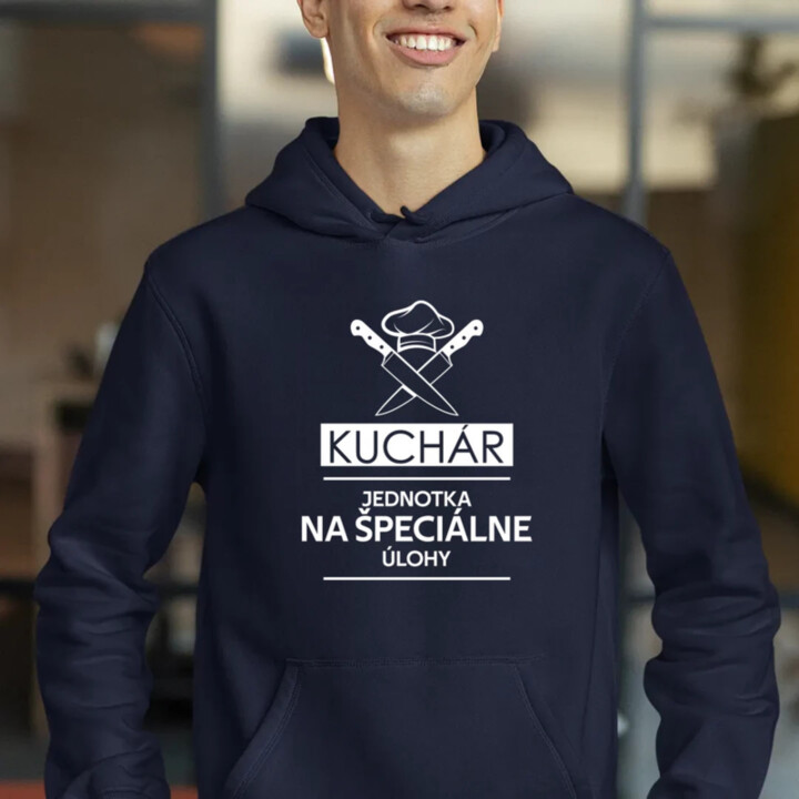 Kuchár - jednotka na špeciálne úlohy  - pánska mikina s potlačou
