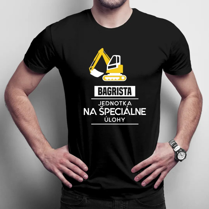 Bagrista - jednotka na špeciálne úlohy - pánske tričko s potlačou