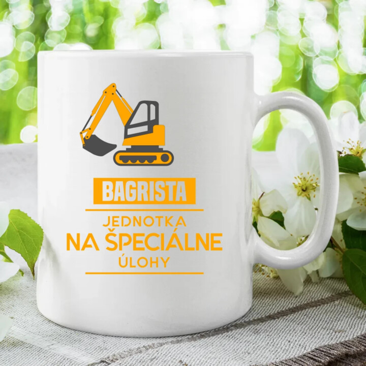 Bagrista - jednotka na špeciálne úlohy - keramický hrnček s potlačou