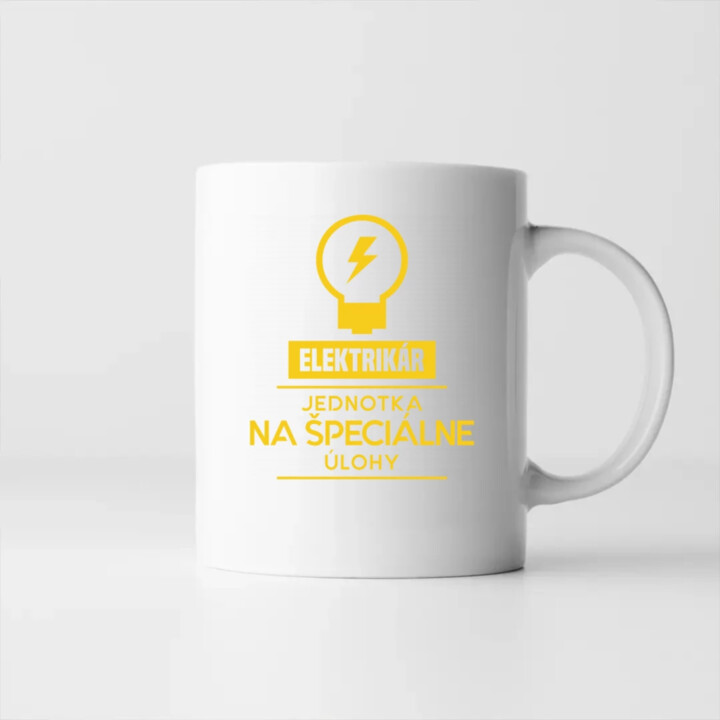 Elektrikár - jednotka pre špeciálne úlohy - keramický hrnček s potlačou