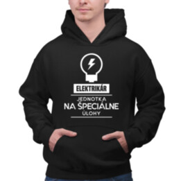 Elektrikár - jednotka pre špeciálne úlohy  - pánska mikina s potlačou