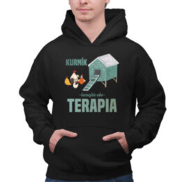 Kurník - lacnejšie ako terapia  - pánska mikina s potlačou