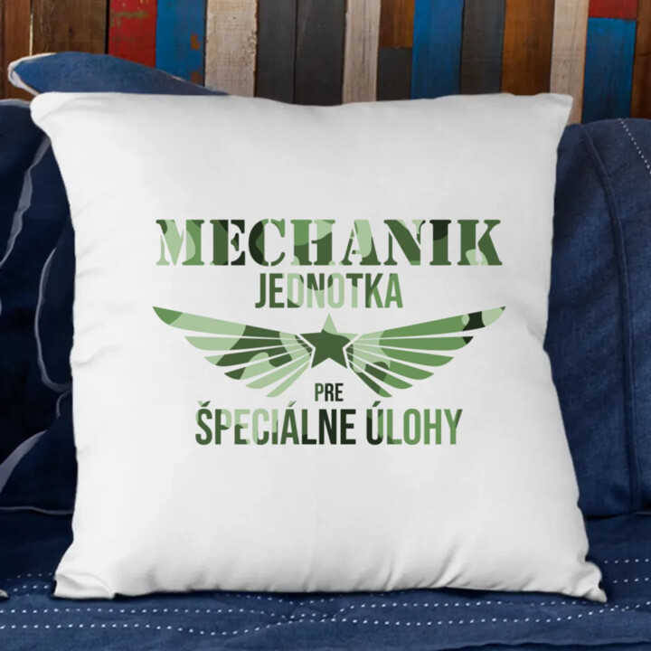 Mechanik - jednotka pre špeciálne úlohy - vankúš s potlačou