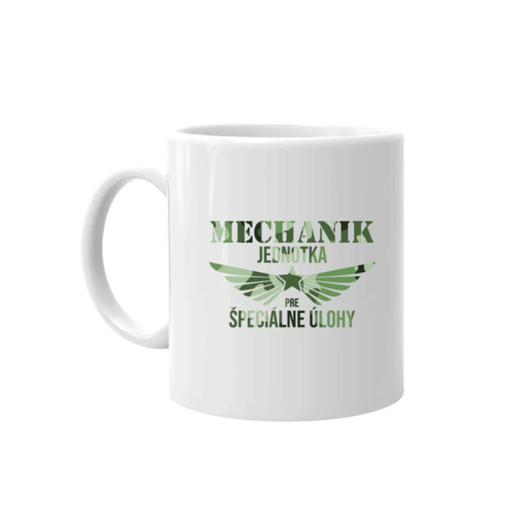 Mechanik - jednotka pre špeciálne úlohy - keramický hrnček s potlačou