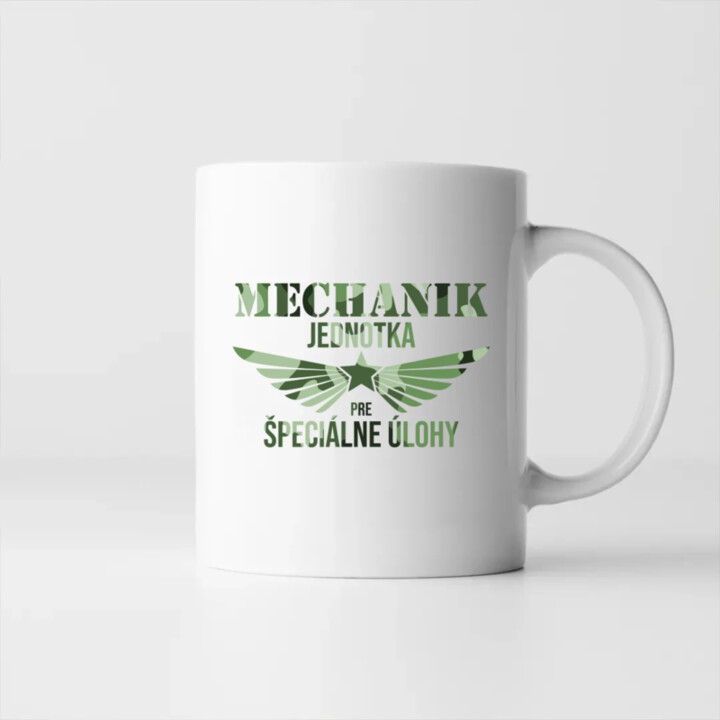 Mechanik - jednotka pre špeciálne úlohy - keramický hrnček s potlačou