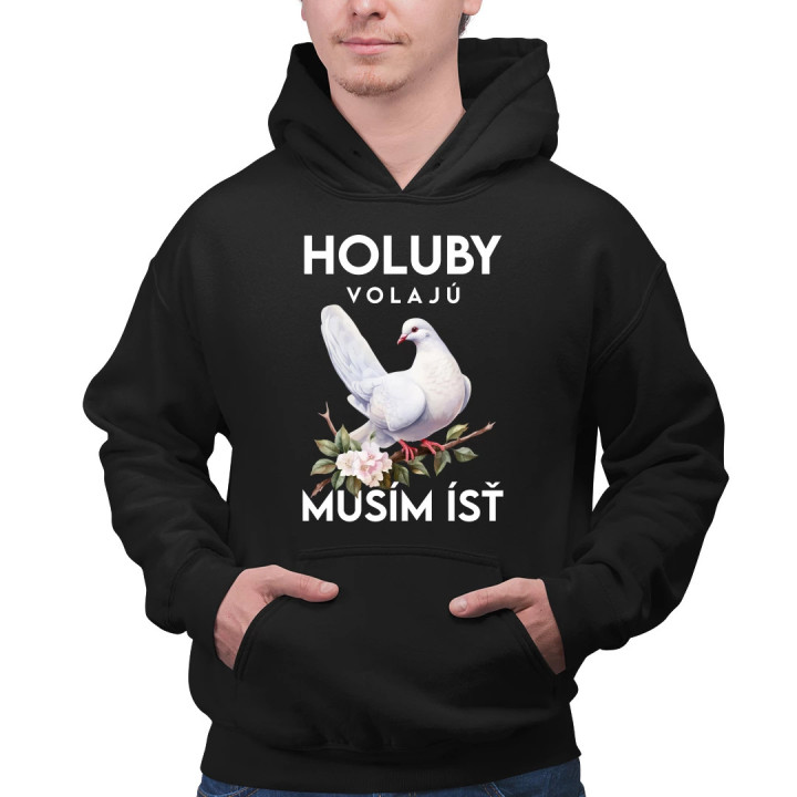 Holuby volajú, musím ísť - verzia 2  - pánska mikina s potlačou