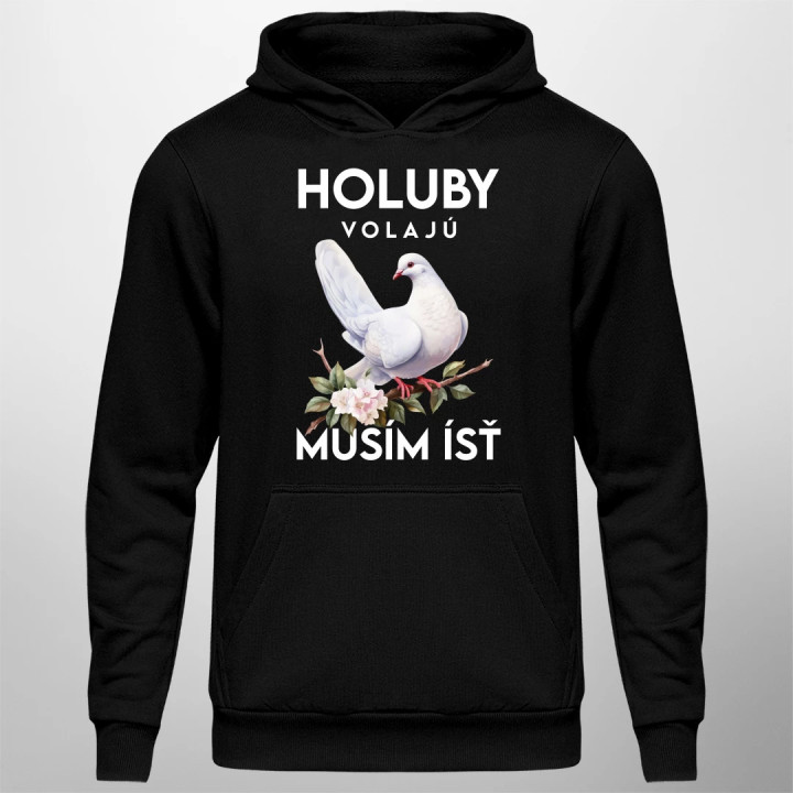 Holuby volajú, musím ísť - verzia 2  - pánska mikina s potlačou