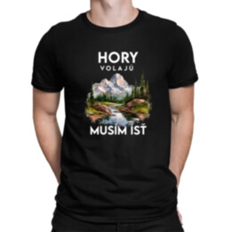 Hory volajú, musím ísť  - verzia 3 - pánske tričko s potlačou