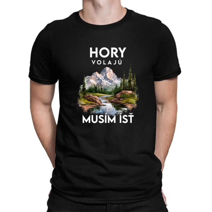 Hory volajú, musím ísť  - verzia 3 - pánske tričko s potlačou