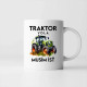 Traktor volá, musím ísť  - verzia 2 - keramický hrnček s potlačou