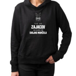 Viac ako zajacov milujem len svojho manžela  - dámska mikina s potlačou