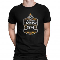 50 rokov - Narodenie legendy 1974 - pánske tričko s potlačou