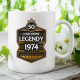 50 rokov - Narodenie legendy 1974 - keramický hrnček s potlačou