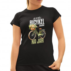 Ja a môj bicykel čakáme na jar - dámske tričko s potlačou